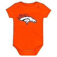 Newborn & Infant Orange Denver Broncos Team Logo Bodysuit