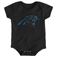 Newborn & Infant Black Carolina Panthers Team Logo Bodysuit