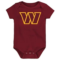 Newborn & Infant Burgundy Washington Commanders Team Logo Bodysuit