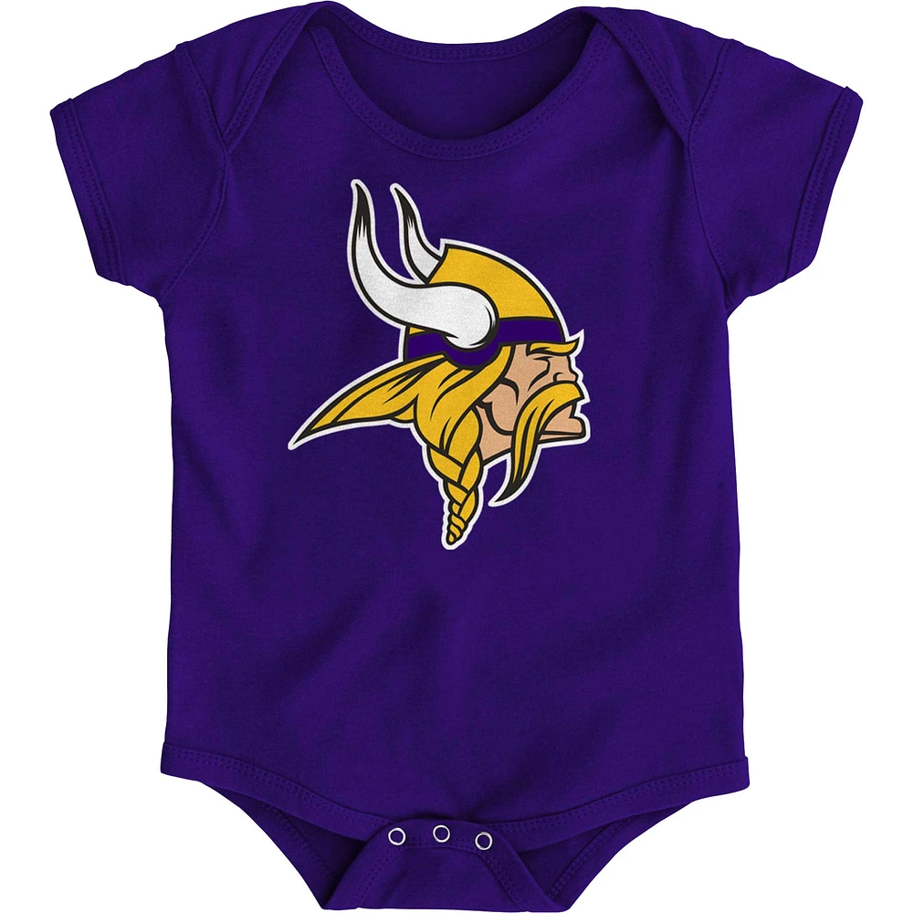 Newborn & Infant Purple Minnesota Vikings Team Logo Bodysuit