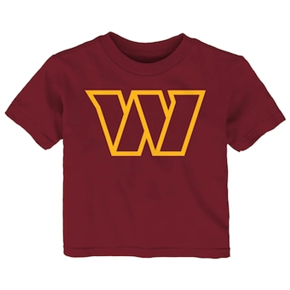 Infant Burgundy Washington Commanders Primary Logo T-Shirt