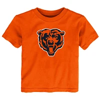 Toddler Orange Chicago Bears Primary Logo T-Shirt