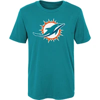 Preschool Aqua Miami Dolphins Primary Logo T-Shirt