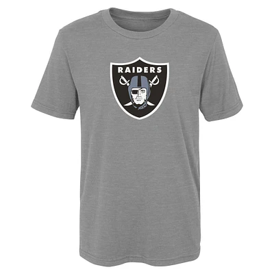 Preschool Heather Gray Las Vegas Raiders Primary Logo T-Shirt