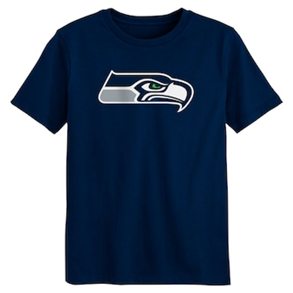 Preschool College Navy Seattle Seahawks Primary Logo T-Shirt