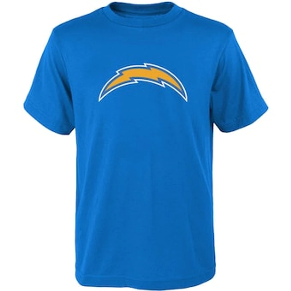 Youth Powder Blue Los Angeles Chargers Primary Logo T-Shirt