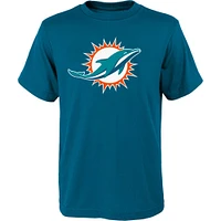 Youth Aqua Miami Dolphins Primary Logo T-Shirt