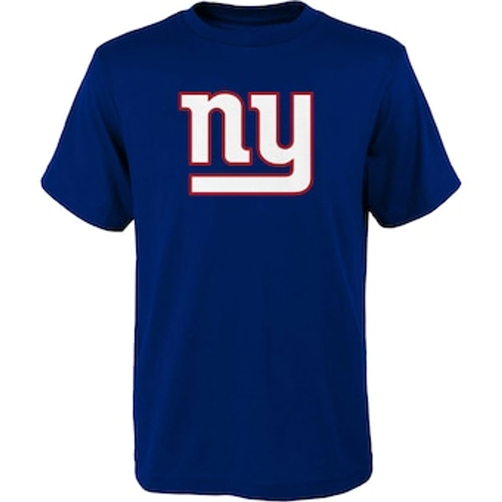 Youth Royal New York Giants Primary Logo T-Shirt