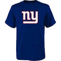 Youth Royal New York Giants Primary Logo T-Shirt