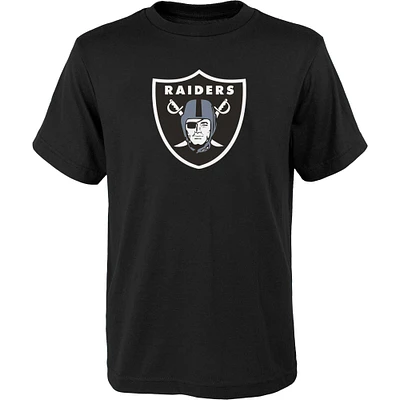 Youth Black Las Vegas Raiders Primary Logo T-Shirt