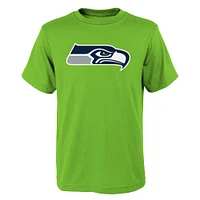 Youth Neon Green Seattle Seahawks Primary Logo T-Shirt