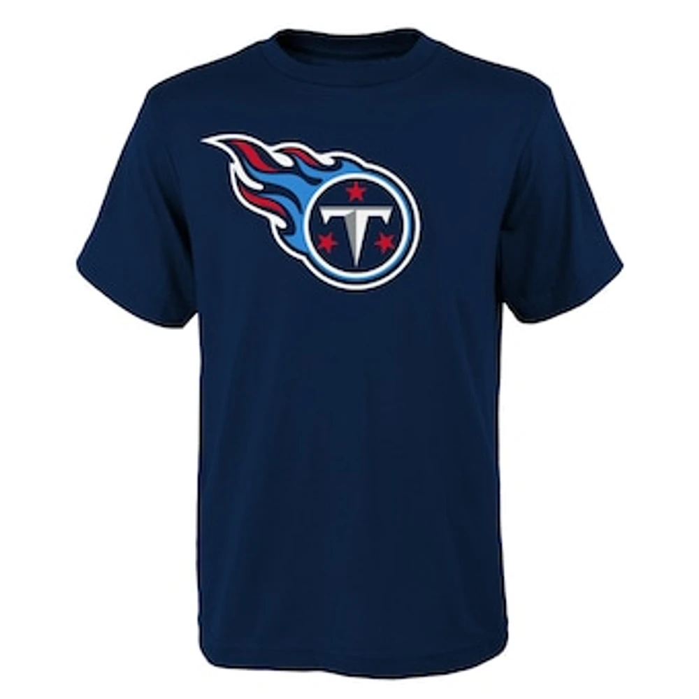 Youth Navy Tennessee Titans Primary Logo T-Shirt