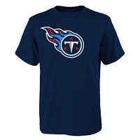 Youth Navy Tennessee Titans Primary Logo T-Shirt