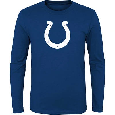 Youth Royal Indianapolis Colts Primary Logo Long Sleeve T-Shirt