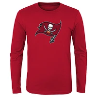 Preschool Red Tampa Bay Buccaneers Primary Logo Long Sleeve T-Shirt