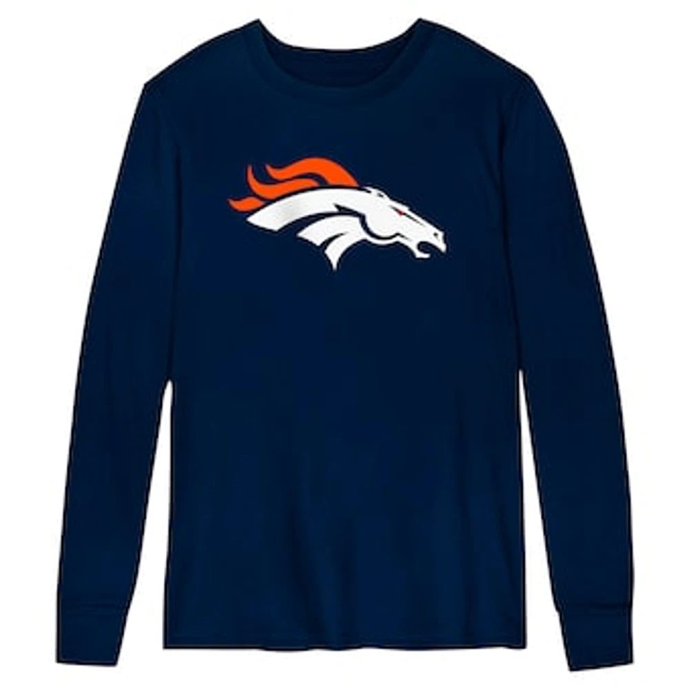 Preschool Navy Denver Broncos Primary Logo Long Sleeve T-Shirt