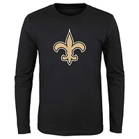 Preschool Black New Orleans Saints Primary Logo Long Sleeve T-Shirt