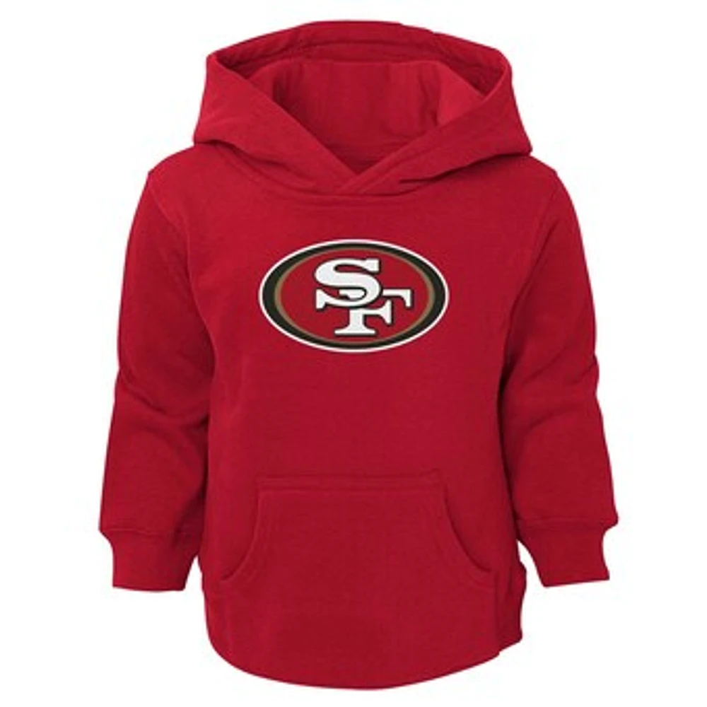 Toddler Scarlet San Francisco 49ers Logo Pullover Hoodie