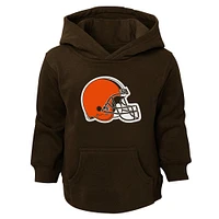 Toddler Brown Cleveland Browns Logo Pullover Hoodie