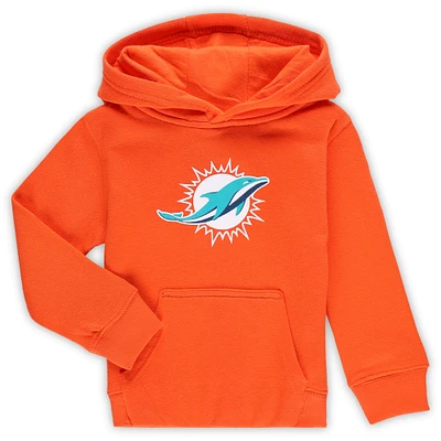 Toddler Orange Miami Dolphins Logo Pullover Hoodie