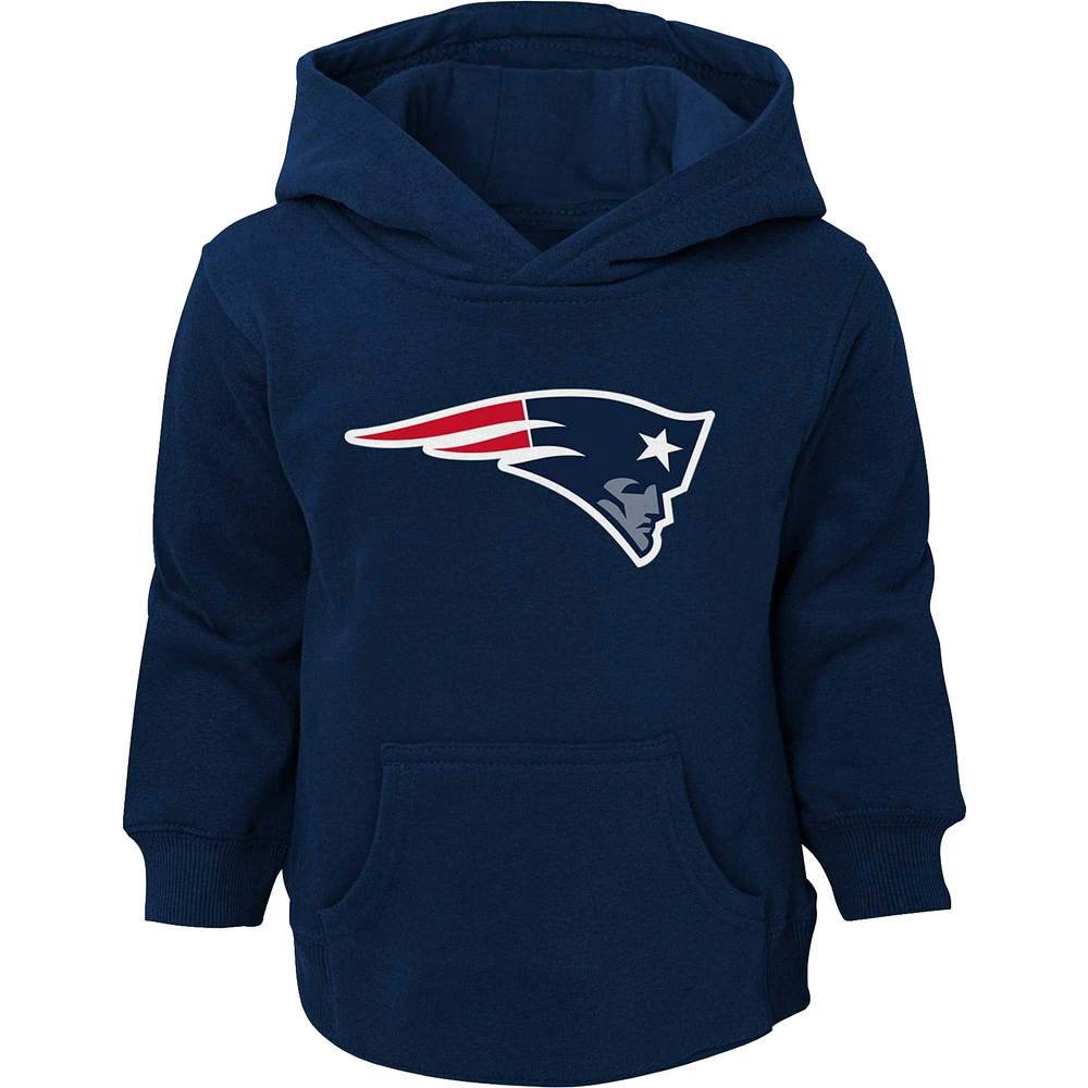 Toddler Navy New England Patriots Logo Pullover Hoodie