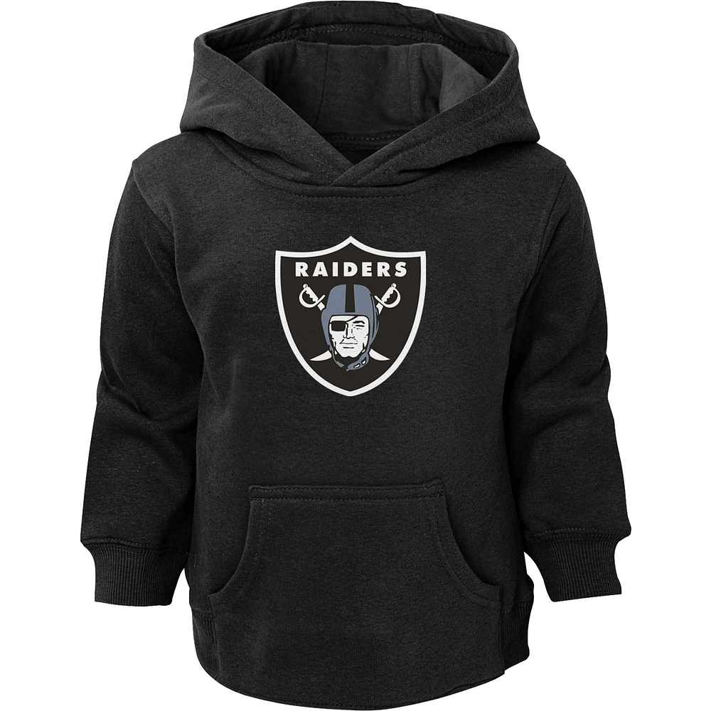 Toddler Black Las Vegas Raiders Logo Pullover Hoodie