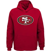 Youth Scarlet San Francisco 49ers Team Logo Pullover Hoodie