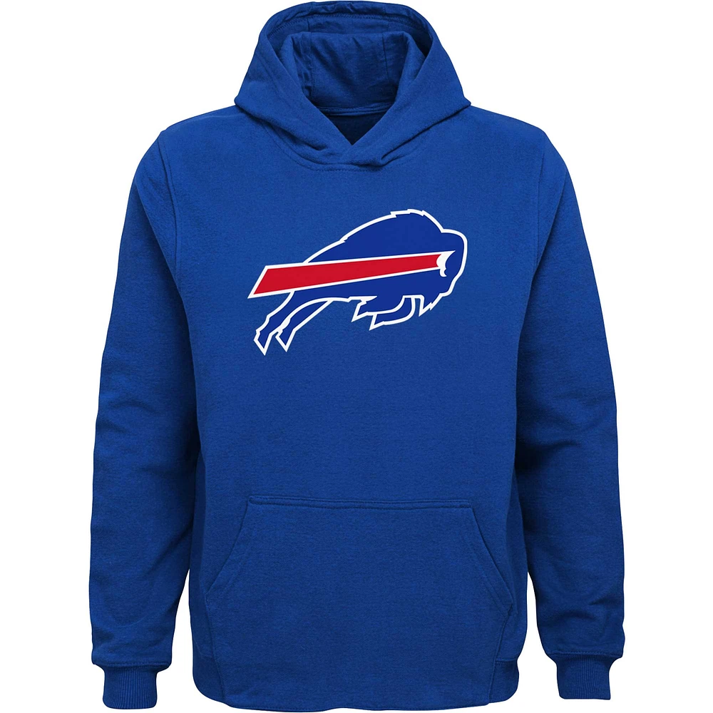 Youth Royal Buffalo Bills Team Logo Pullover Hoodie