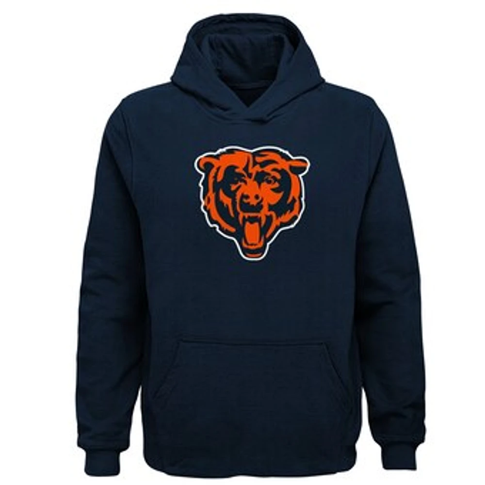 Youth Navy Chicago Bears Team Logo Pullover Hoodie