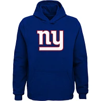 Youth Royal New York Giants Team Logo Pullover Hoodie