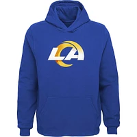 Youth Royal Los Angeles Rams Team Logo Pullover Hoodie