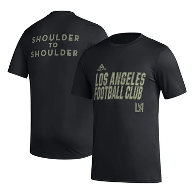 Men's adidas Black LAFC Team Jersey Hook AEROREADY T-Shirt