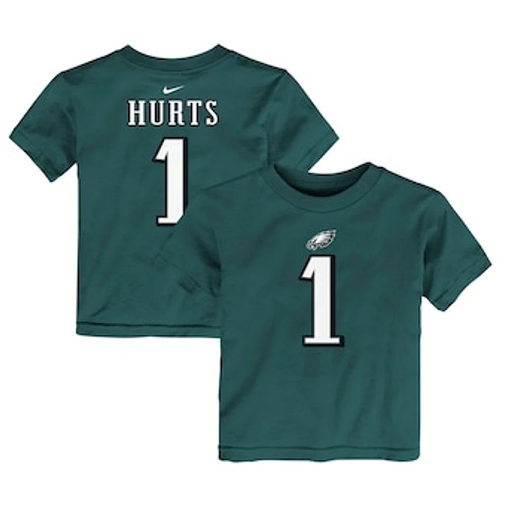 Toddler Nike Jalen Hurts Green Philadelphia Eagles Player Name & Number T-Shirt