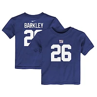 Toddler Nike Saquon Barkley Royal New York Giants Player Name & Number T-Shirt