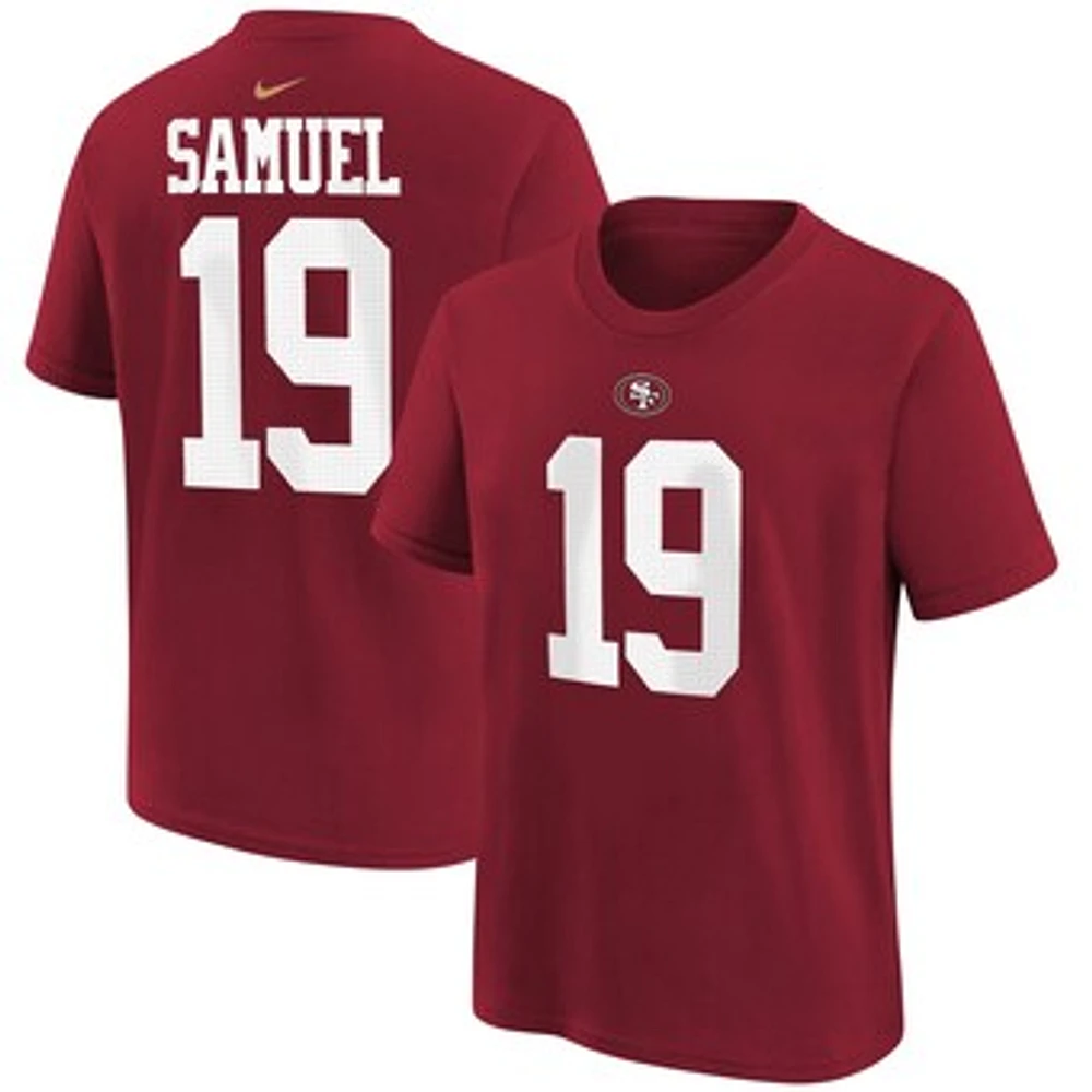 Youth Nike Deebo Samuel Scarlet San Francisco 49ers Player Name & Number T-Shirt