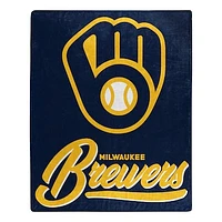 The Northwest Group  Milwaukee Brewers 50" x 60" Signature Raschel Plush Throw Blanket