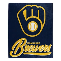 The Northwest Group  Milwaukee Brewers 50" x 60" Signature Raschel Plush Throw Blanket