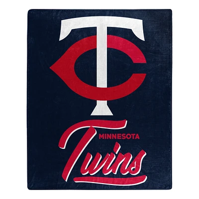 The Northwest Group  Minnesota Twins 50" x 60" Signature Raschel Plush Throw Blanket