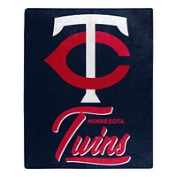 The Northwest Group  Minnesota Twins 50" x 60" Signature Raschel Plush Throw Blanket