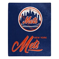 The Northwest Group  New York Mets 50" x 60" Signature Raschel Plush Throw Blanket