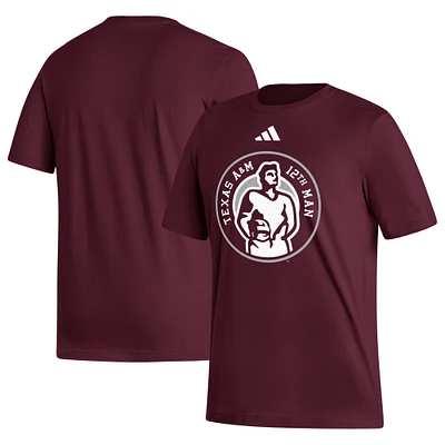 Men's adidas  Maroon Texas A&M Aggies Sideline Strategy Fresh T-Shirt