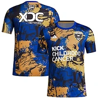 Men's adidas Royal D.C. United 2023 MLS Works Kick Childhood Cancer x Marvel Pre-Match Top