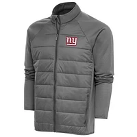 Men's Antigua  Steel New York Giants Altitude Full-Zip Jacket