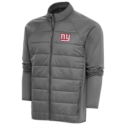 Men's Antigua  Steel New York Giants Altitude Full-Zip Jacket