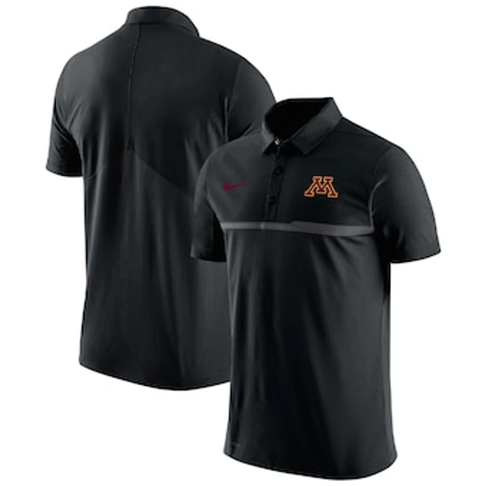 Men's Nike Black Minnesota Golden Gophers Coaches Performance Polo