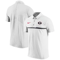 Men's Nike White Georgia Bulldogs Coaches Performance Polo