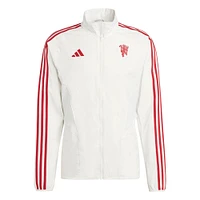 Men's adidas White Manchester United 2023/24 Anthem Full-Zip Jacket