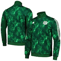 Men's adidas Green Celtic Lifestyle Full-Zip Track Top