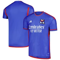 Men's adidas Blue Olympique Lyonnais 2023/24 Away Replica Jersey