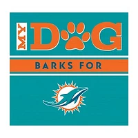 Imperial  Miami Dolphins 10" x 10.5" Dog Barks Wall Art